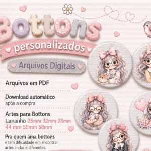Arquivo De Corte Coleção Bottons