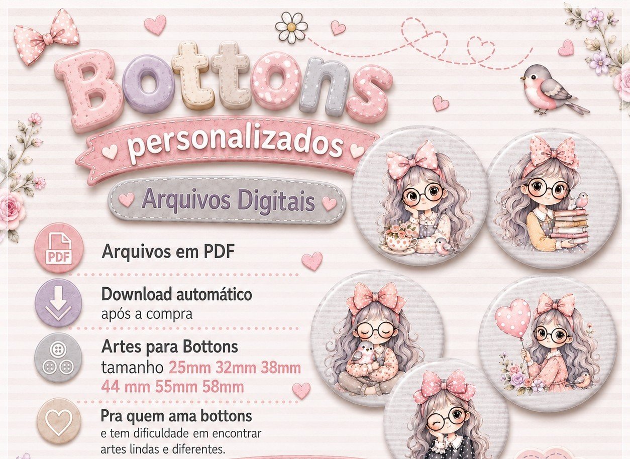 Arquivo De Corte Coleção Bottons