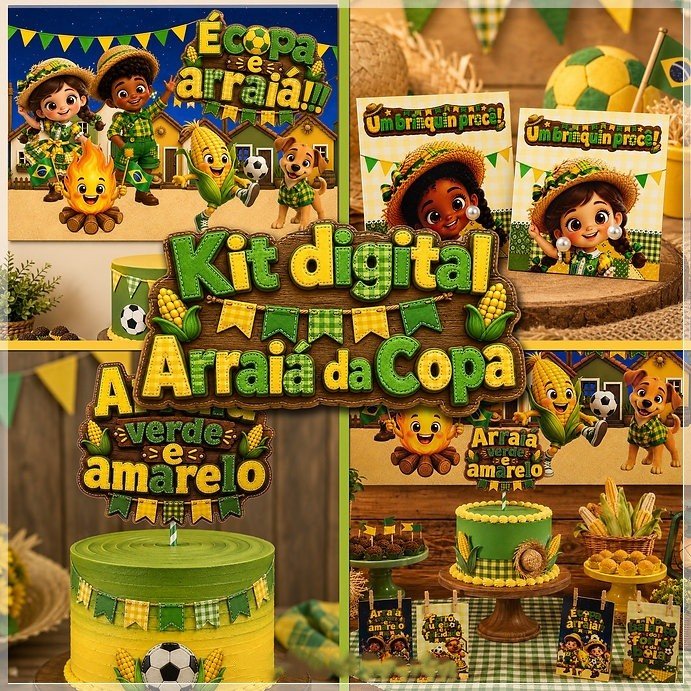 Arquivo De Corte Combo Arraiá Da Copa Festa Junina