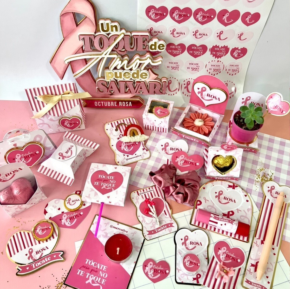 Arquivo De Corte Combo Kit Mimos Outubro Rosa 2