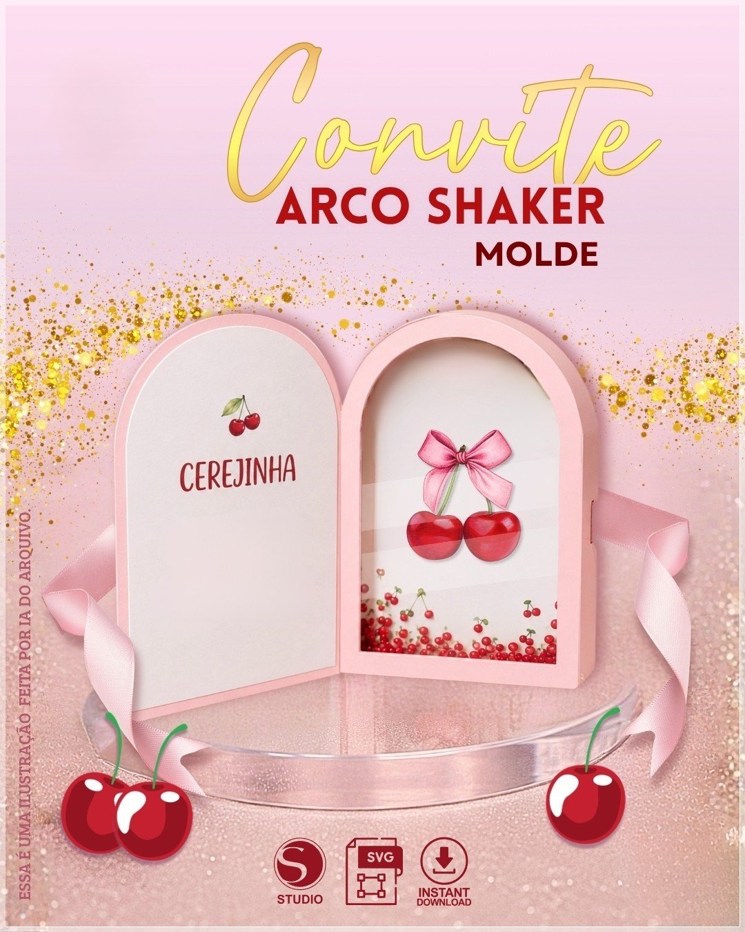 Arquivo De Corte Convite Arco Shaker 32