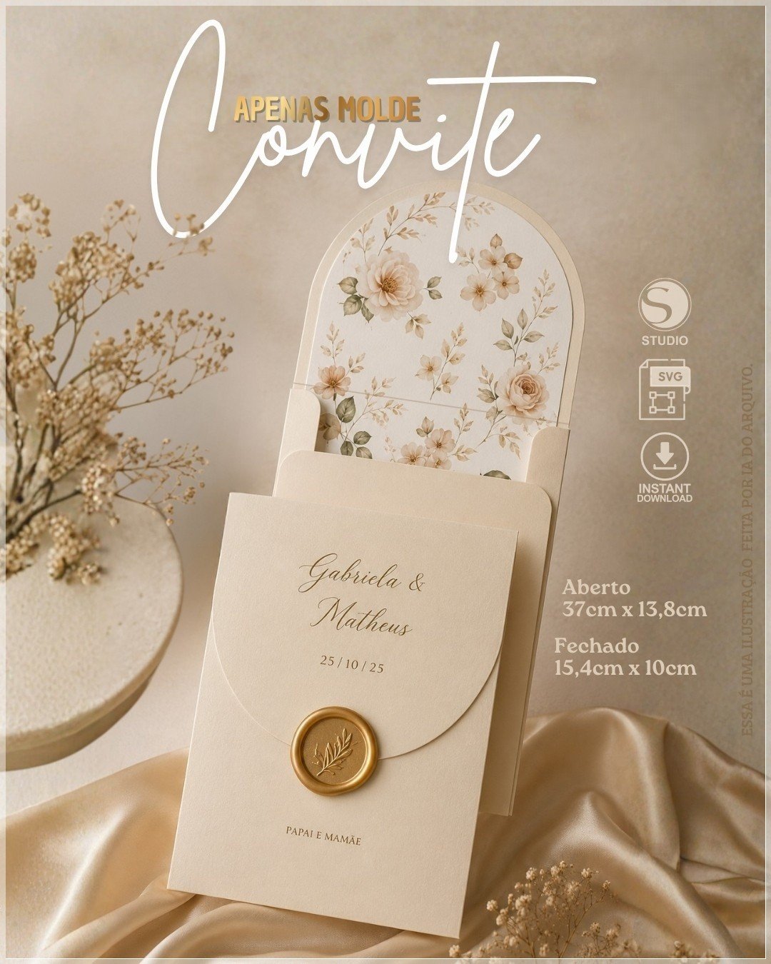 Arquivo De Corte Convite De Casamento 33