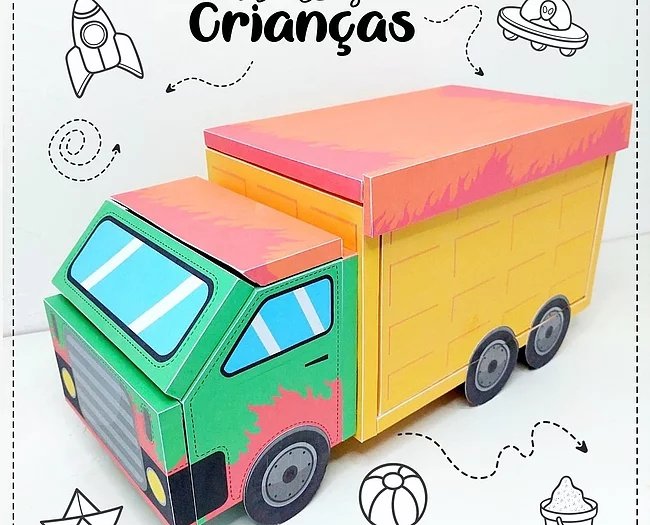 Arquivo De Corte Cx Caminhão Caixaminhão Dia Das Crianças 1