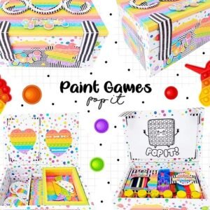 Arquivo De Corte Cx Diversão Colorir Paint Games Pop It Dia Das Crianças 5