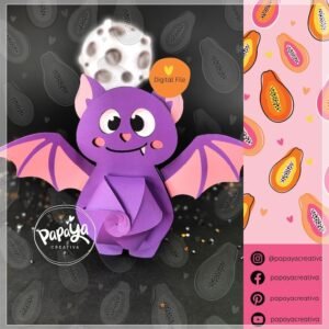 Arquivo De Corte Cx Doces Bat Doce Halloween 4