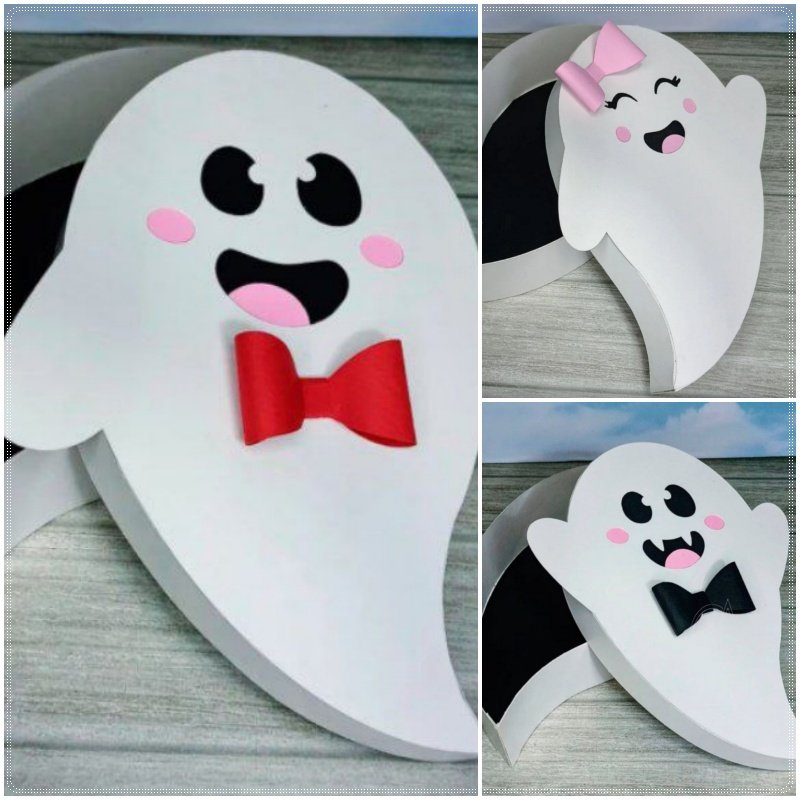 Arquivo De Corte Cx Doces Cx Doce Fantasminha Halloween 1