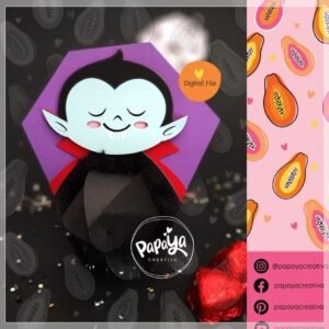 Arquivo De Corte Cx Doces Drácula Doce Halloween 5