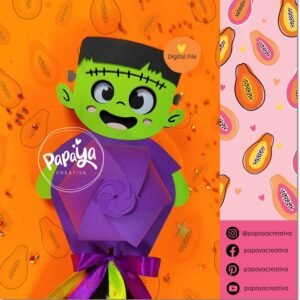Arquivo De Corte Cx Doces Frankenstein Doce Halloween 8
