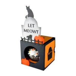 Arquivo De Corte Cx Doces Graveyard Cupcake Gift Box Halloween 5