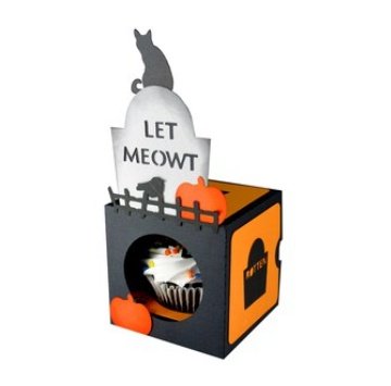 Arquivo De Corte Cx Doces Graveyard Cupcake Gift Box Halloween 5