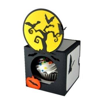 Arquivo De Corte Cx Doces Haunted Tree Cupcake Box Halloween 4