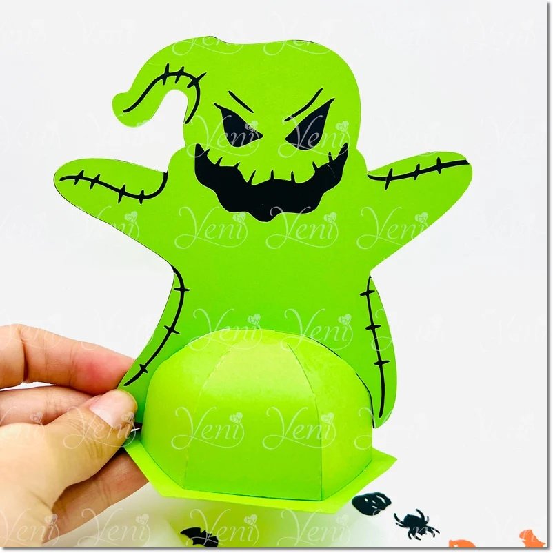 Arquivo De Corte Cx Doces Porta Doce Oogie Halloween 12