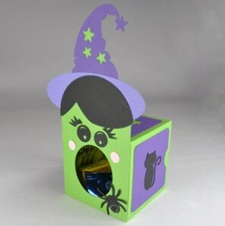 Arquivo De Corte Cx Doces Witch Cupcake Box Halloween 1