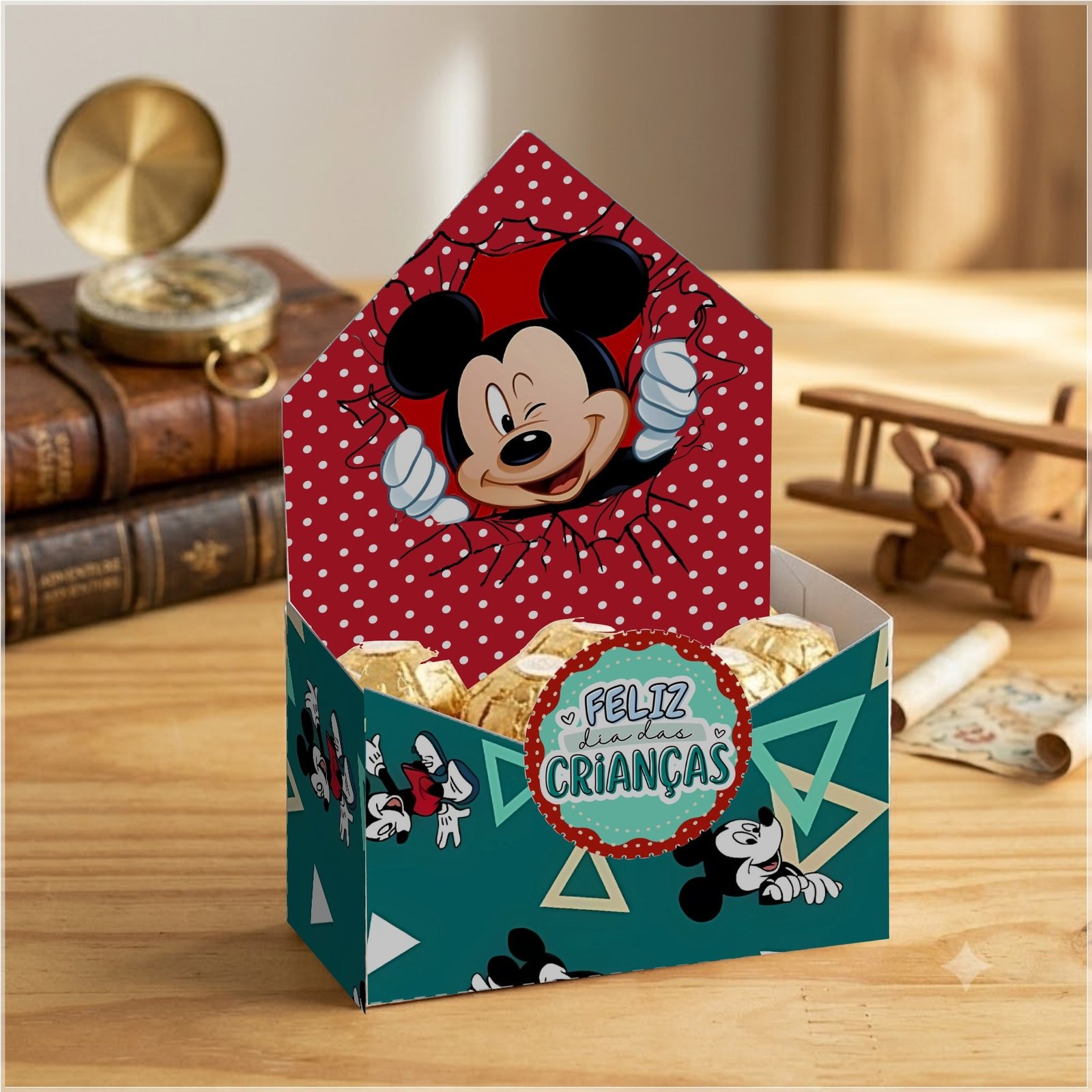 Arquivo De Corte Cx Envelope Dia Das Crianças Mickey 8