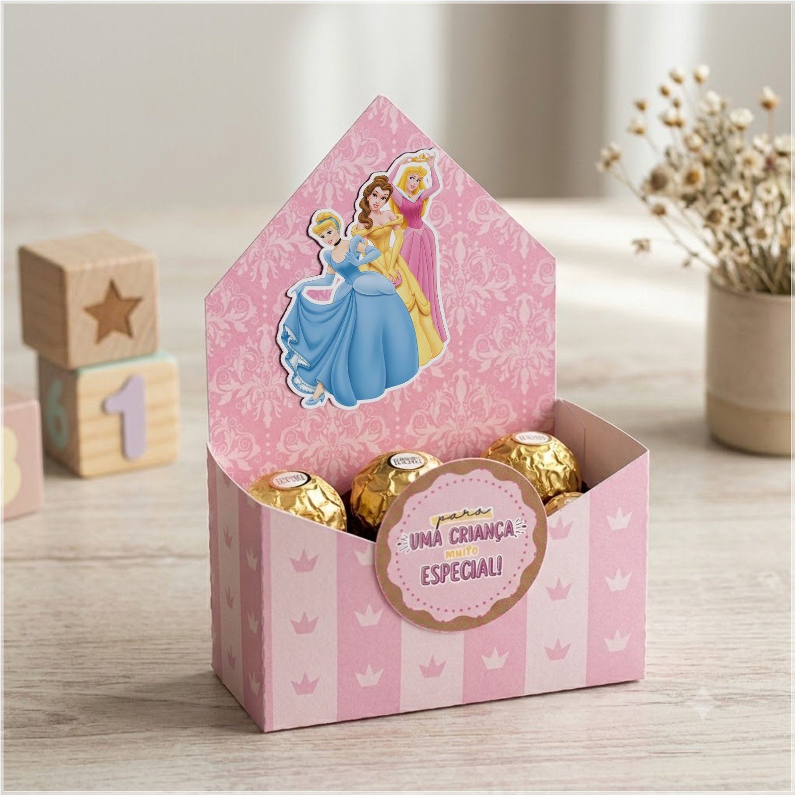 Arquivo De Corte Cx Envelope Dia Das Crianças Princesas Disney 7