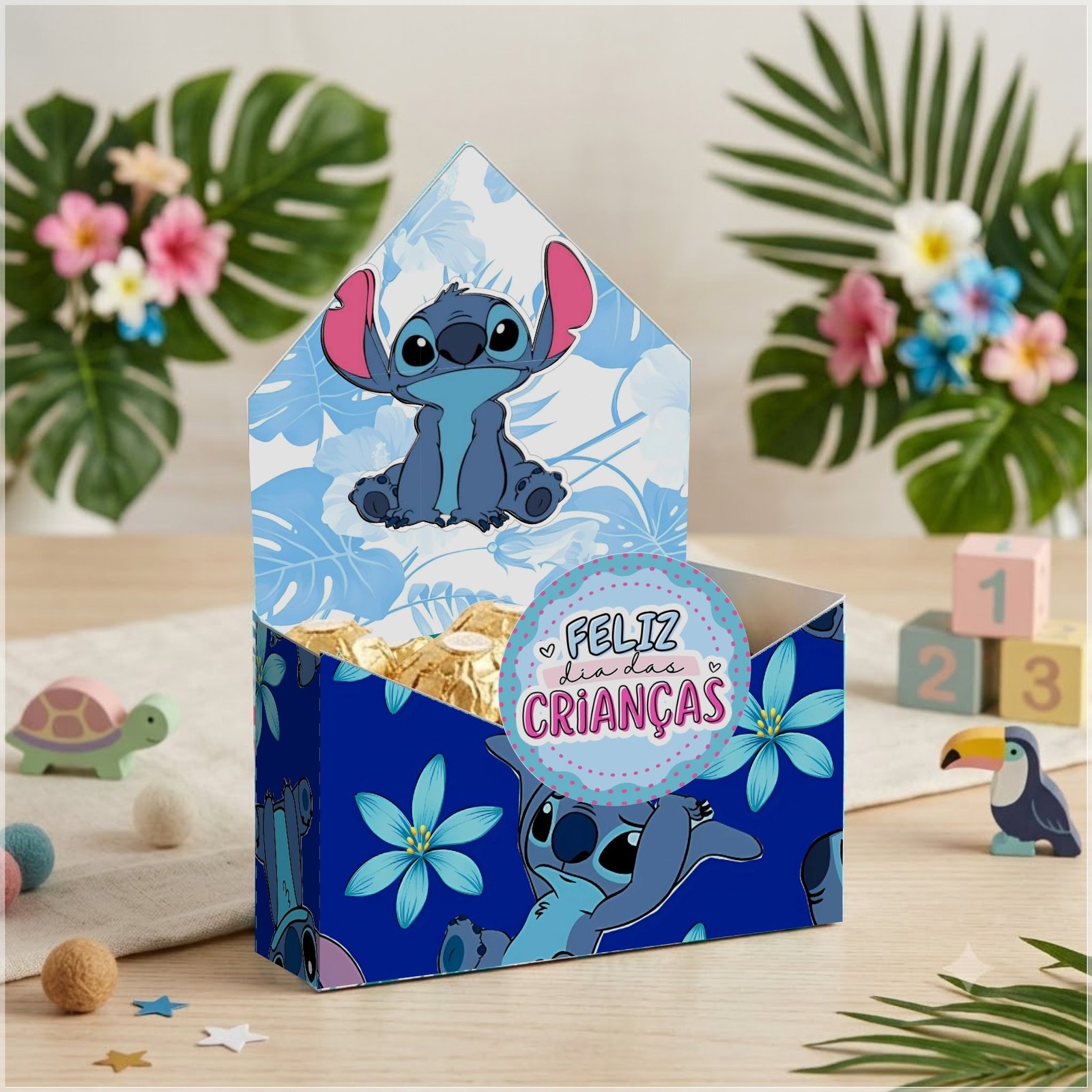 Arquivo De Corte Cx Envelope Dia Das Crianças Stitch 6