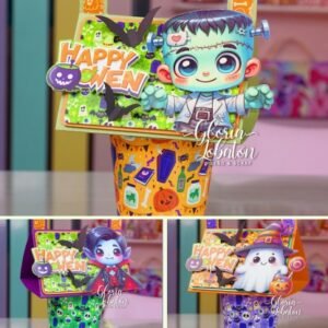 Arquivo De Corte Cx Porta Copo Porta Copo Halloween 6