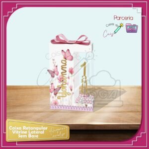 Arquivo De Corte Cx Retangular Vitrine Lateral Borboleta