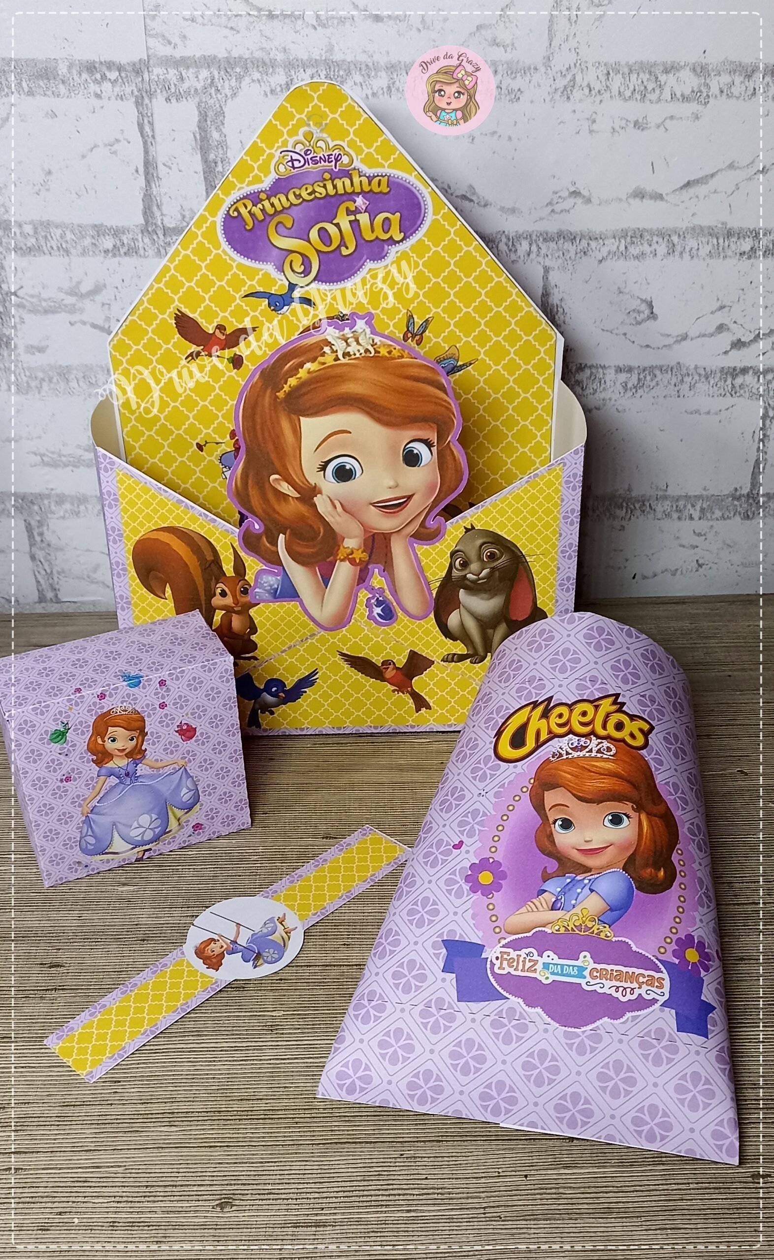 Arquivo De Corte Envelope Cx Envelope Princesa Sofia Dia Das Crianças 12