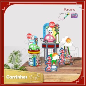 Arquivo De Corte Festa Carrinhos 1