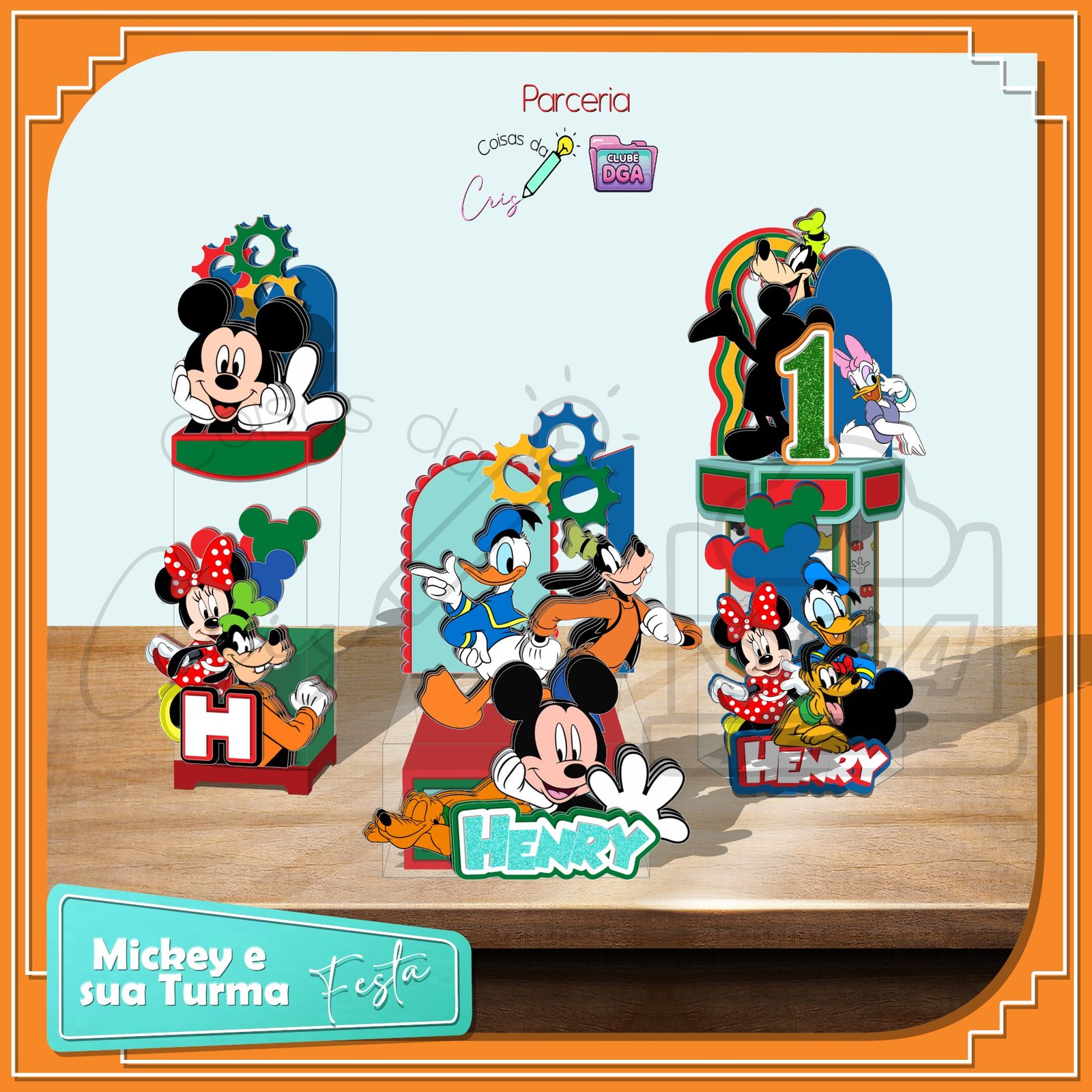 Arquivo De Corte Festa Mickey E Sua Turma 1