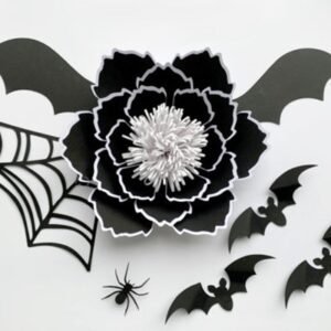 Arquivo De Corte Flor Flor 3D Halloween 1