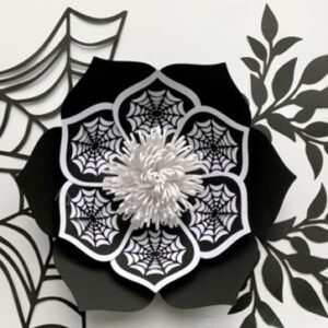 Arquivo De Corte Flor Flor 3D Web Halloween 2