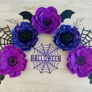 Arquivo De Corte Flor Flor Roxo Halloween 4
