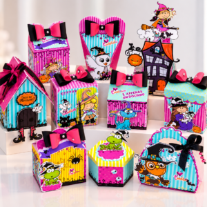 Arquivo De Corte Kit Combo Bruxinha Halloween 1
