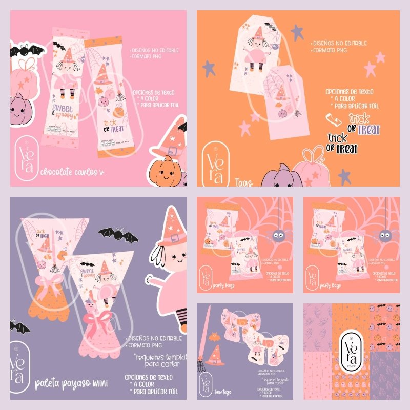 Arquivo De Corte Kit Combo Doces Ou Travessuras Halloween 1