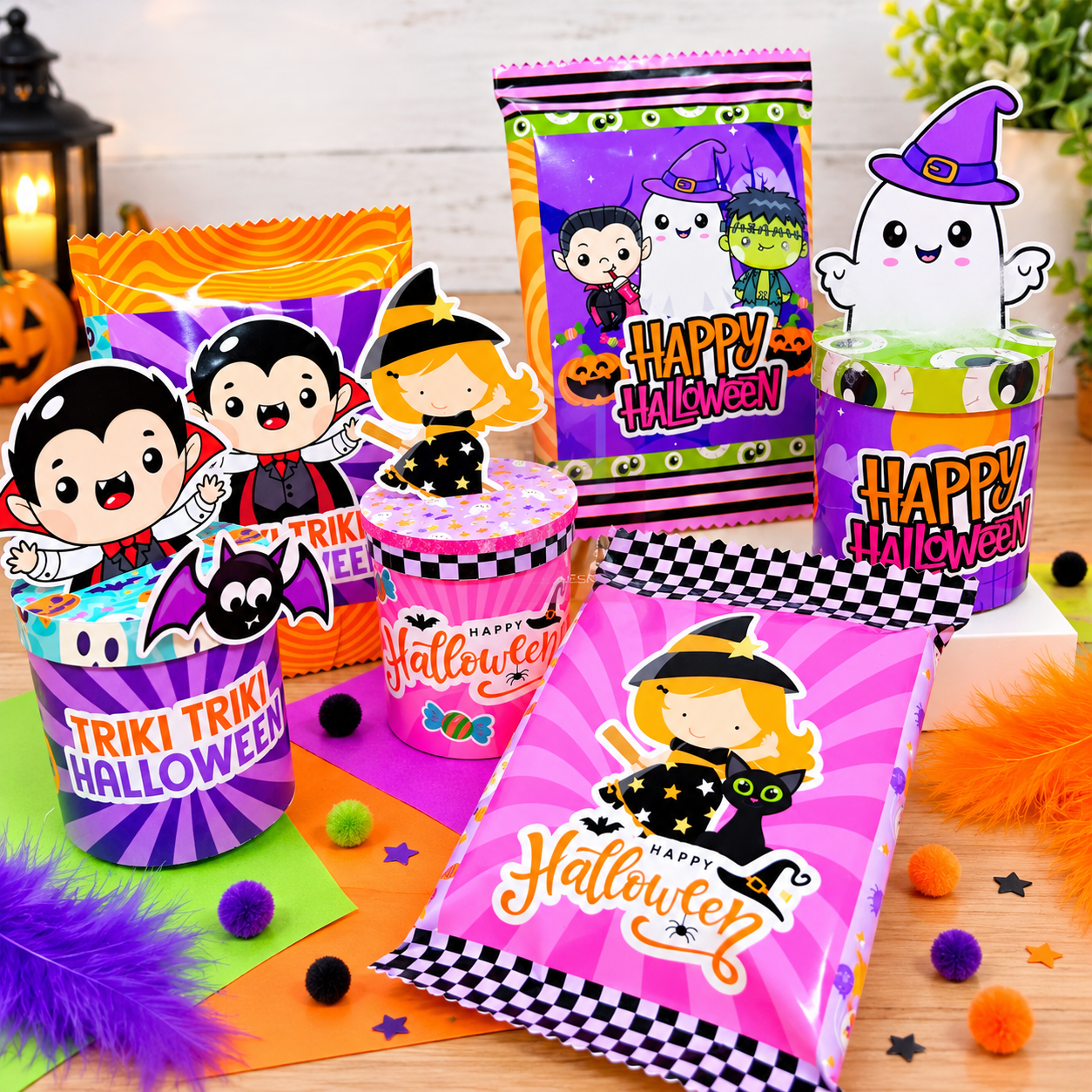 Arquivo De Corte Kit Combo Pringles E Salgadinho Halloween 1