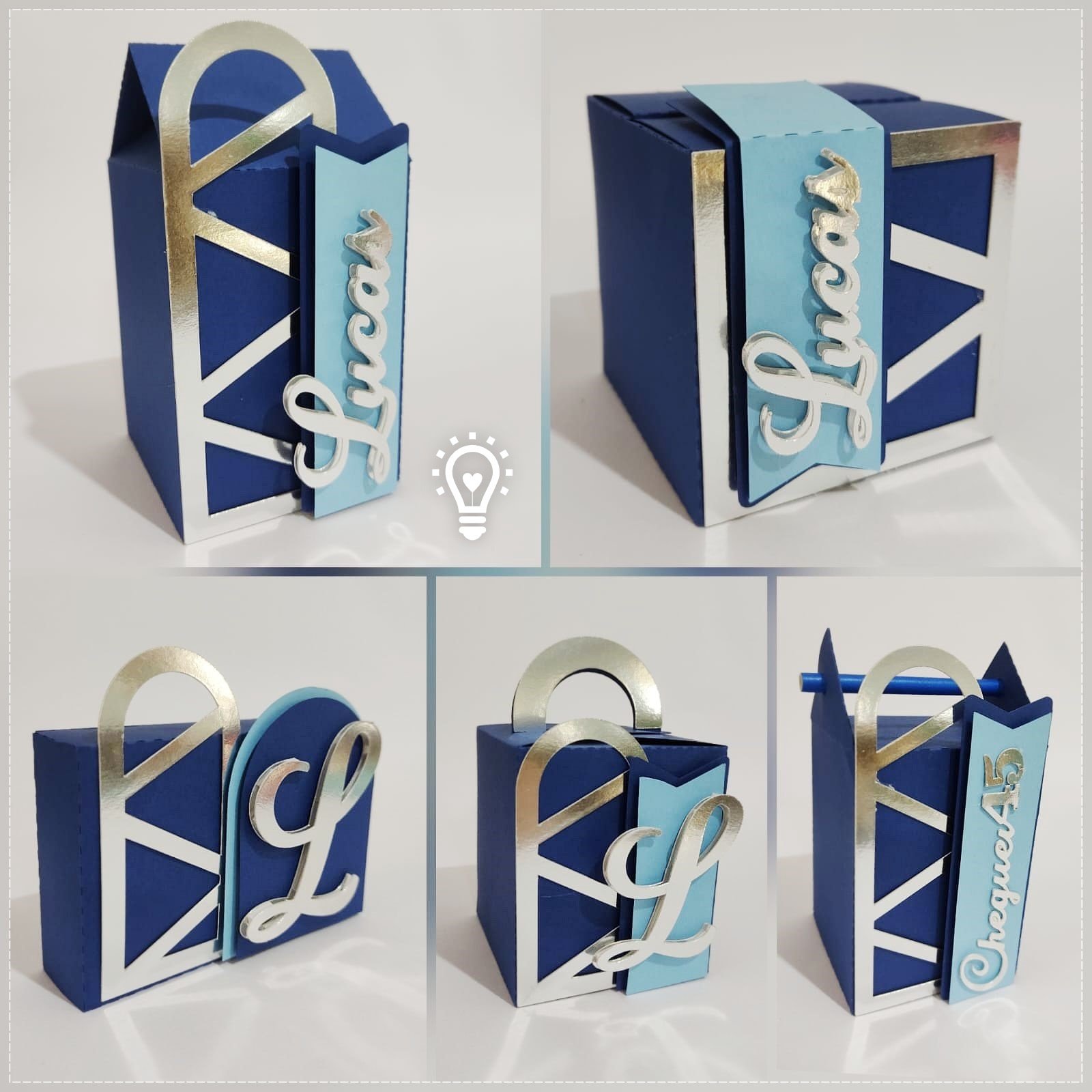Arquivo De Corte Kit Festa Adulto Azul E Prata 2