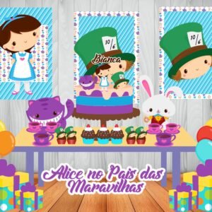 Arquivo De Corte Kit Festa Alice 25