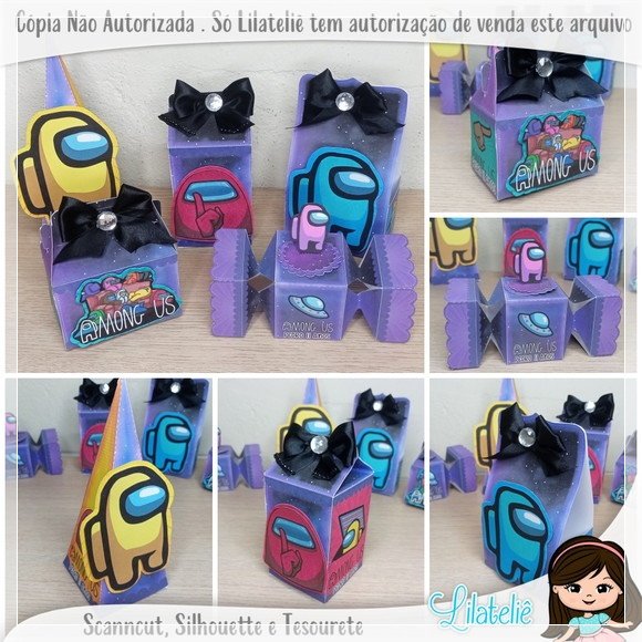 Arquivo De Corte Kit Festa Among Us 8
