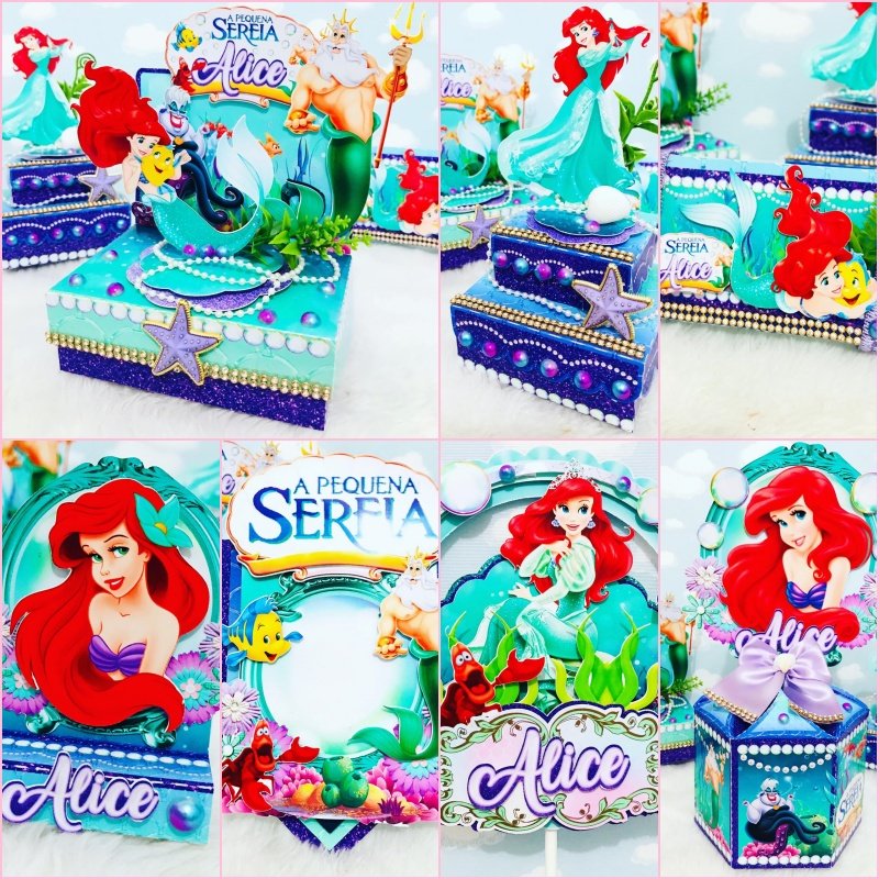 Arquivo De Corte Kit Festa Ariel A Pequena Sereia 17