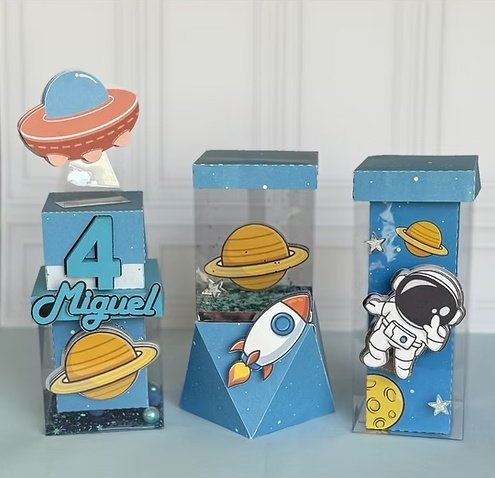 Arquivo De Corte Kit Festa Astronauta 45