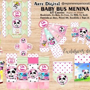 Arquivo De Corte Kit Festa Baby Bus 1