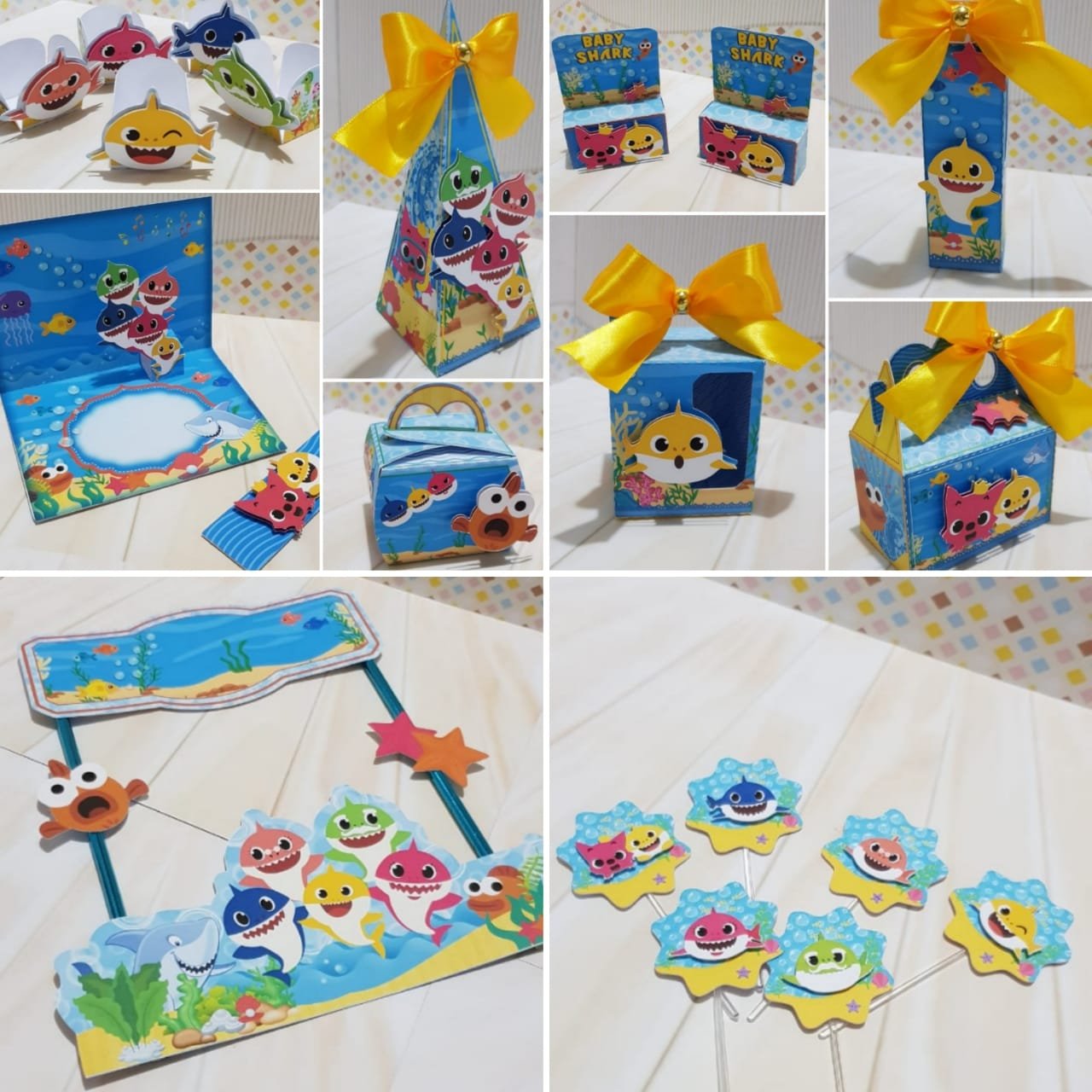 Arquivo De Corte Kit Festa Baby Shark 12
