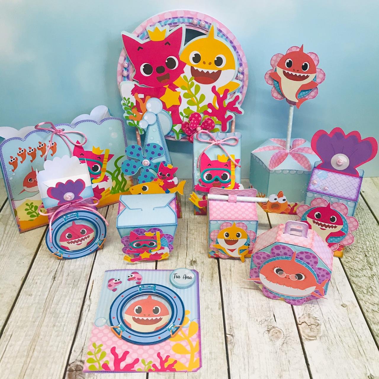 Arquivo De Corte Kit Festa Baby Shark 18