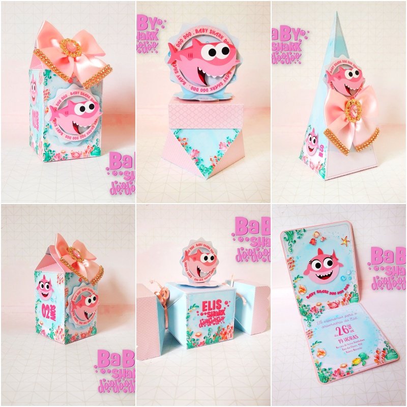 Arquivo De Corte Kit Festa Baby Shark 23