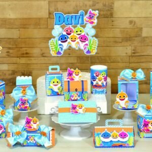 Arquivo De Corte Kit Festa Baby Shark 25