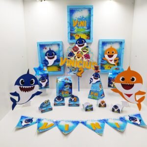 Arquivo De Corte Kit Festa Baby Shark 4