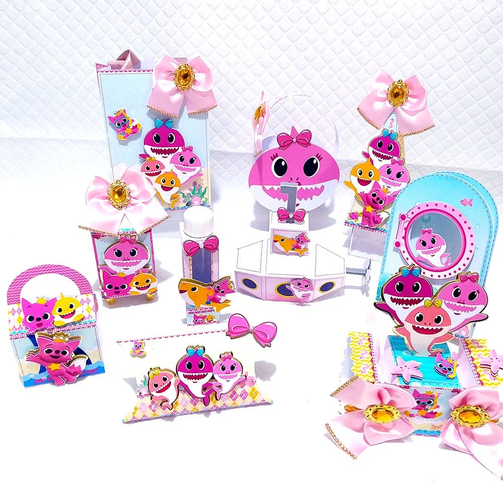 Arquivo De Corte Kit Festa Baby Shark 8