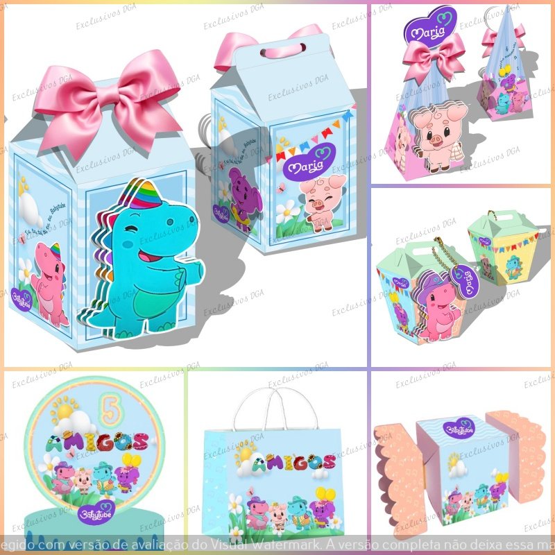 Arquivo De Corte Kit Festa BabyTube 1
