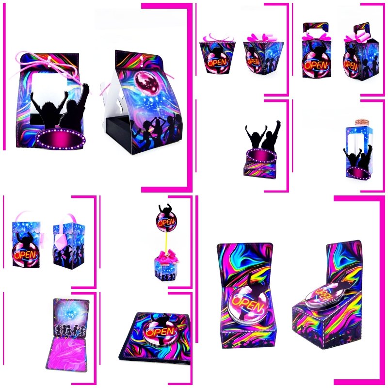 Arquivo De Corte Kit Festa Balada Neon 22