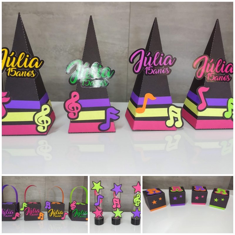 Arquivo De Corte Kit Festa Balada Neon 4