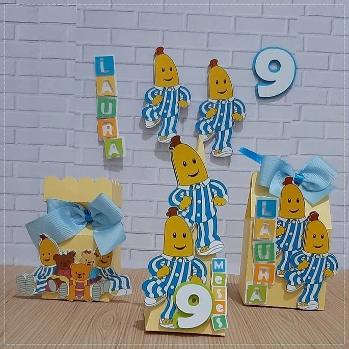 Arquivo De Corte Kit Festa Bananas De Pijamas 2