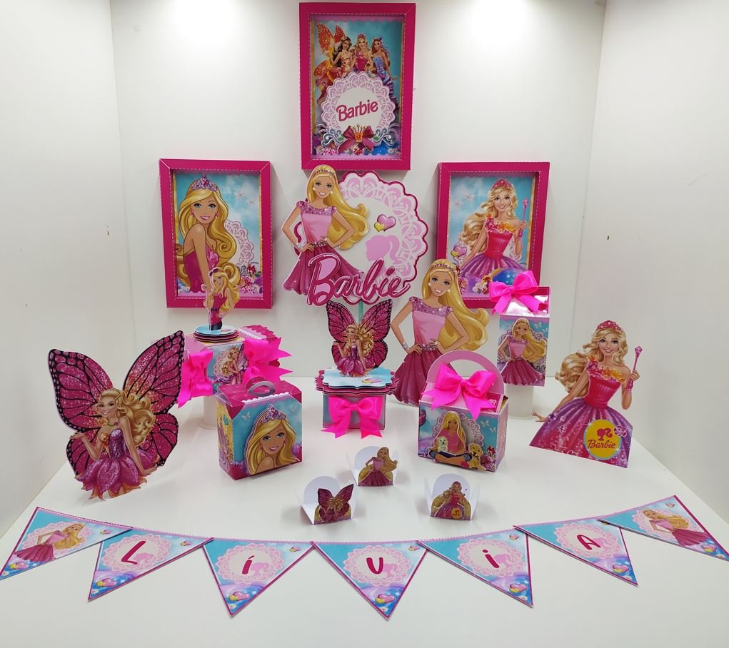 Arquivo De Corte Kit Festa Barbie 9