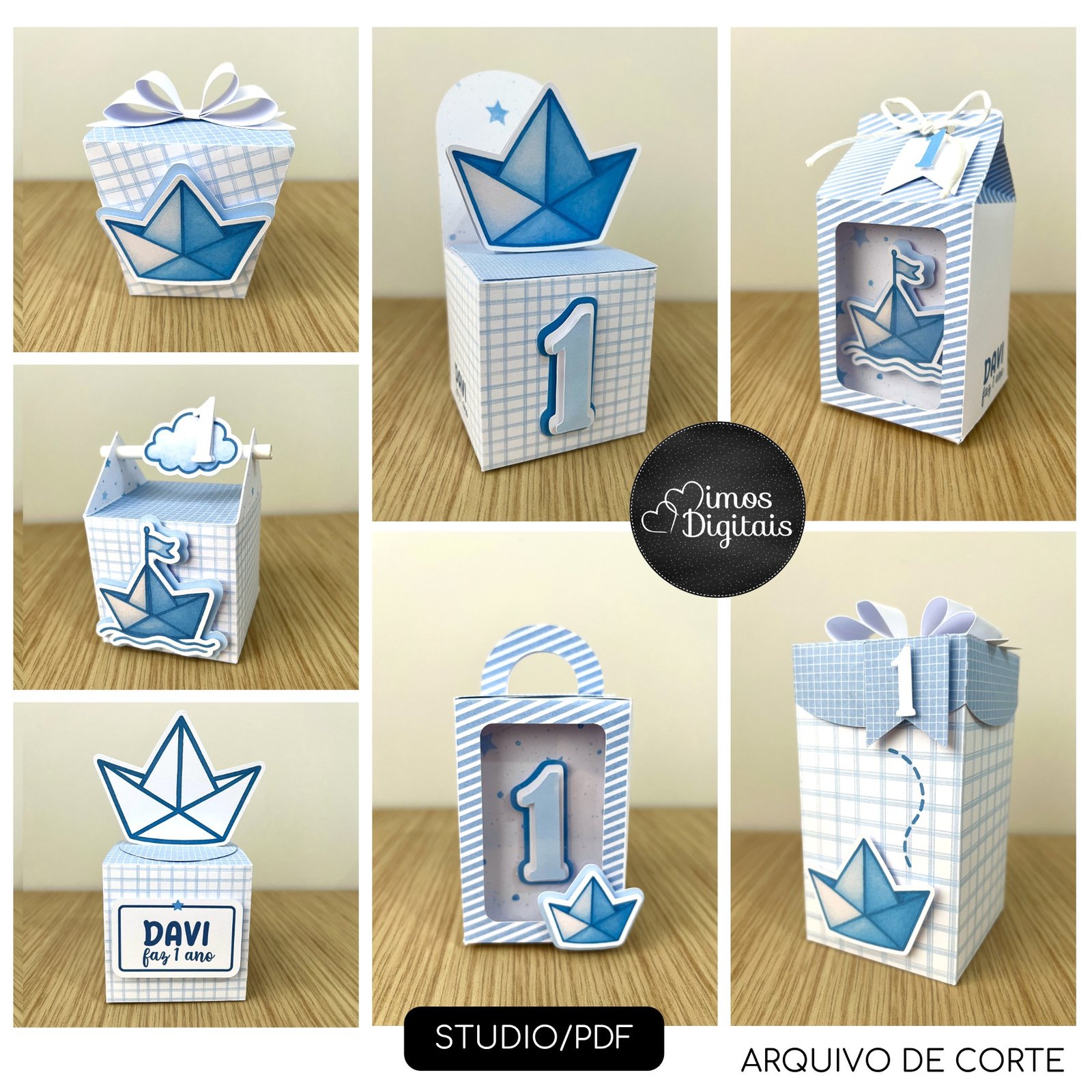Arquivo De Corte Kit Festa Barquinho De Papel 1