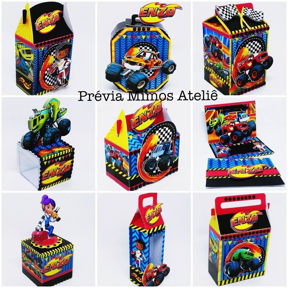 Arquivo De Corte Kit Festa Blaze And Monsters Machine 5